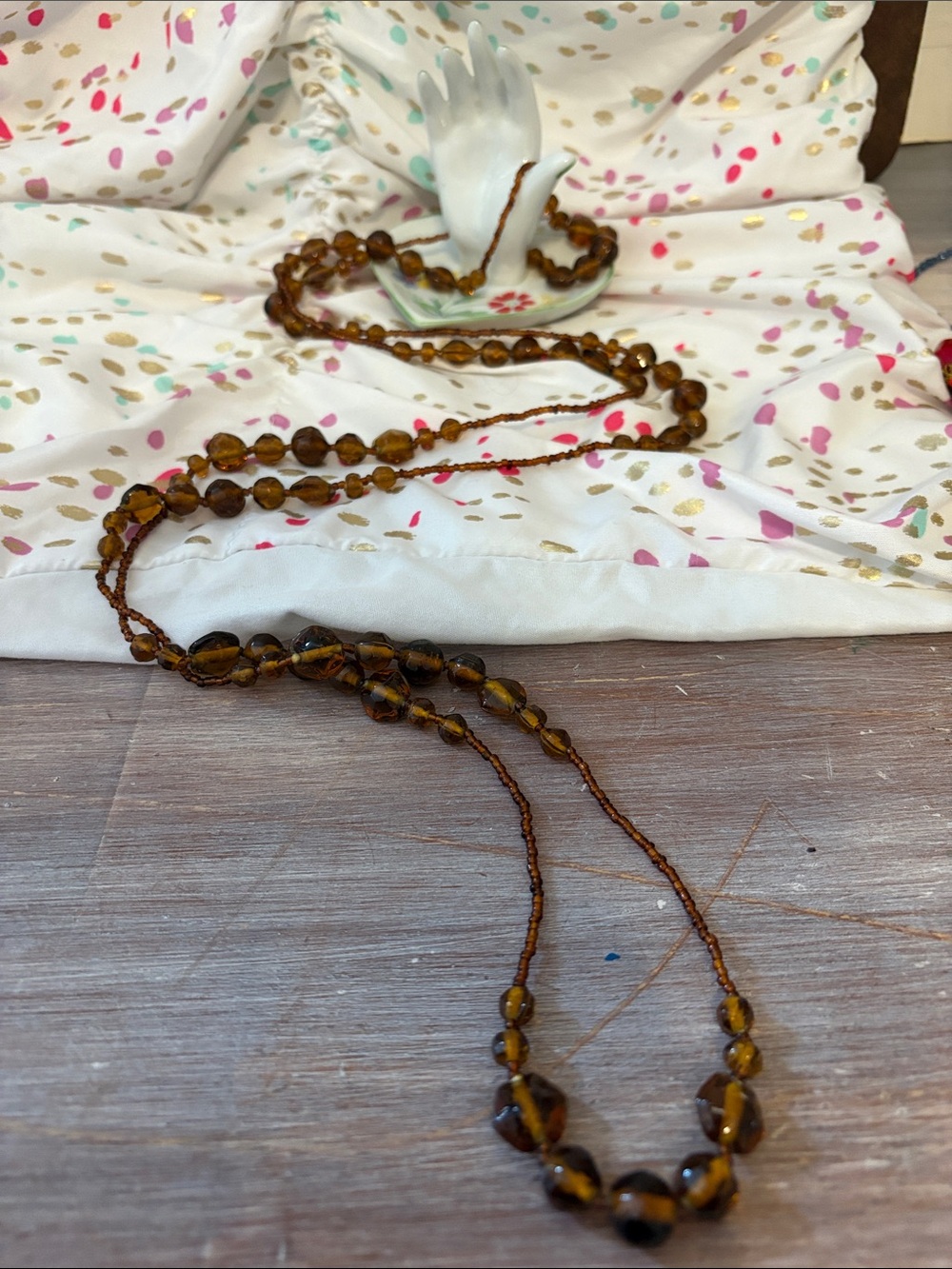 Multi-Strand Women’s Beaded Necklace Set - Red, Turquoise, Brown, Blue Lot of 6! - Picture 4 of 8